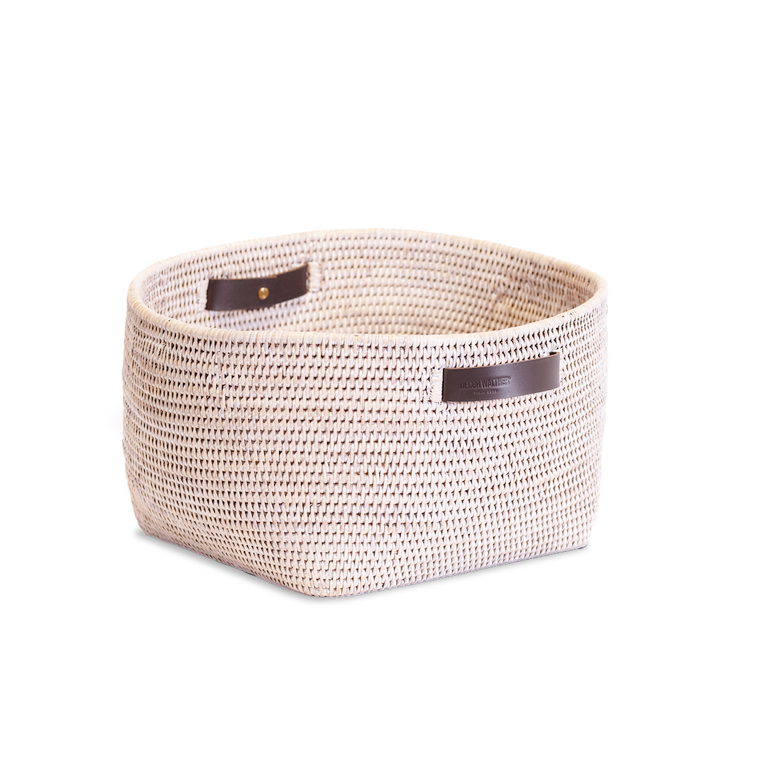 Корзина с ручками Decor Walther, BASKET KORB, 23 x 47 x 44 см, цвет ротанг светлый