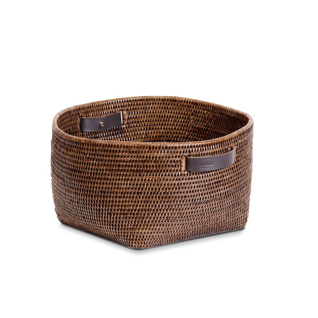 Корзина с ручками Decor Walther, BASKET KORB, 23 x 47 x 44 см, цвет ротанг темный